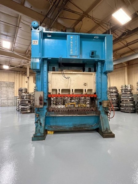 Minster Press For Sale - 400 ton Capacity Hevi-Stamper E2-400-96-48 Straight Side Mechanical Stamping Press
