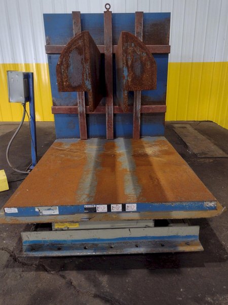 10,000 LBS X 48" X 60" SOUTHWORTH MODEL #T10-90 UPENDER / COIL FLIPPER: STOCK# 3616
