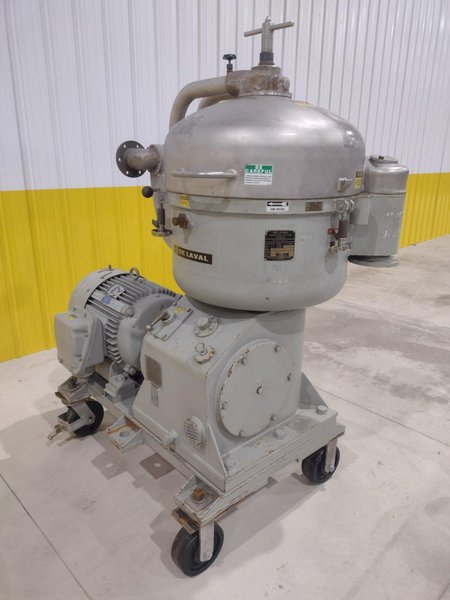 40 HP X 4,100 RPM DE-LAVAL MODEL #B214A CENTRIFUGAL PURIFIER &amp; SEPERATOR: STOCK #20207