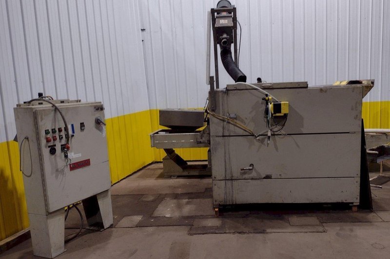 60" X 8 CU FT ALMCO MODEL V8-S TUB TYPE VIBRATORY DEBURRING FINISHING SYSTEM: STOCK #18832