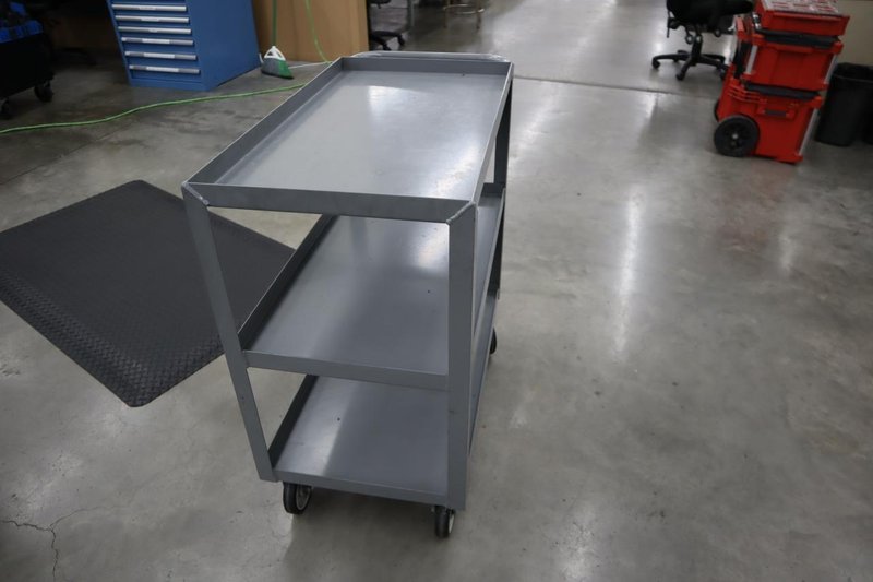Uline Metal Tool Cart, 3 Shelves- Auction Item
