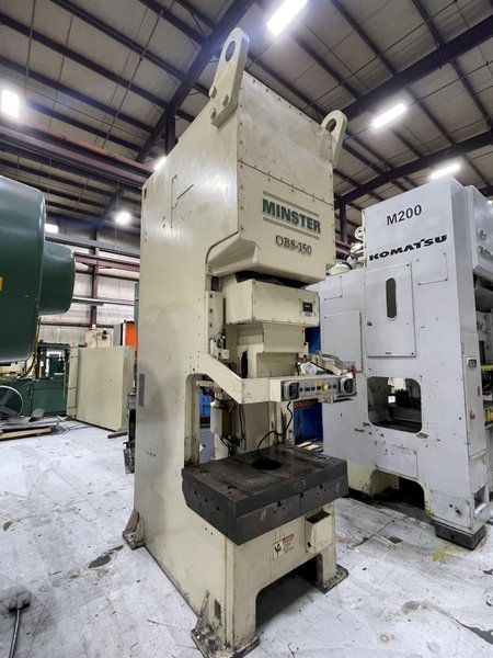 150 ton Minster Model# OBS-150 Mechanical Metal Stamping Press For Sale, Year 2000