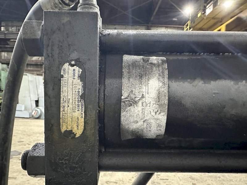 200 TON (2-3/8" TO 9-5/8") DIAMETER TRUE GRIT MODEL CT200 HYDRAULIC TUBE &amp; PIPE PUSH POINTER / END FORMER/ SWAGING PRESS: STOCK #22399