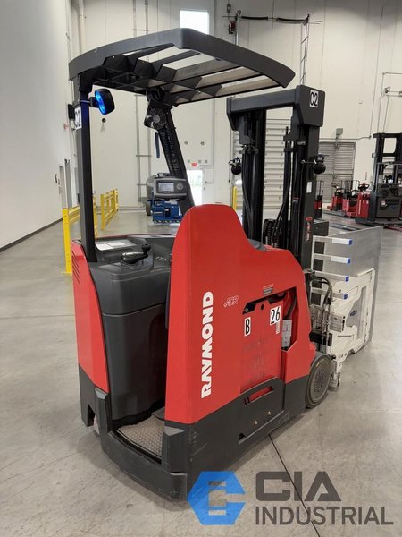 2021 - 3,000 LB. RAYMOND MODEL 415-C30TF STAND-UP ELECTRIC FORKLIFT