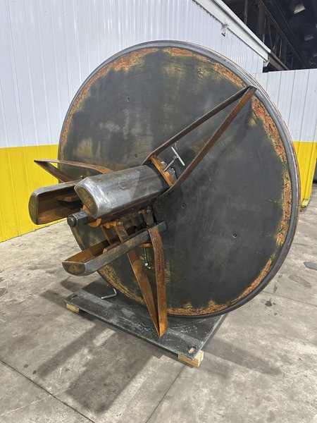 4,000 LBS x 20" AMERICAN STEEL LINE MODEL #60 DOUBLE END PULL OFF UNCOILER COIL REEL: STOCK #23066