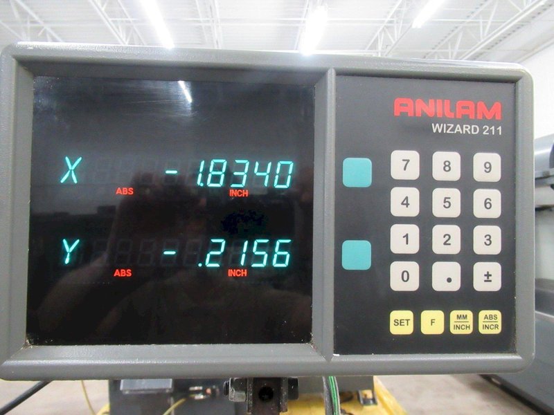 Bridgeport Series I-2HP Vertical Knee Mill, 2-Axis DRO, 9" x 48" Table, Power Table Feed