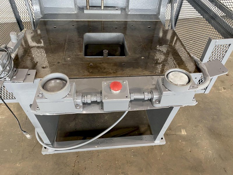 75 TON DENISON-MULTIPRESS FQ75 C FRAME HYDRAULIC PRESS. STOCK # 0744722