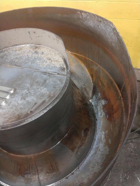 5 CUBIC FOOT ROTO-FINISH MODEL #ER-405D-00-A30 "SPIRATRON" VIBRATORY BOWL FINISHER: STOCK #13508