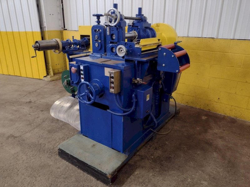 8" WIDE TORRINGTON 2-5/8" ARBOR PULL-THROUGH SLITTING LINE: STOCK #16505