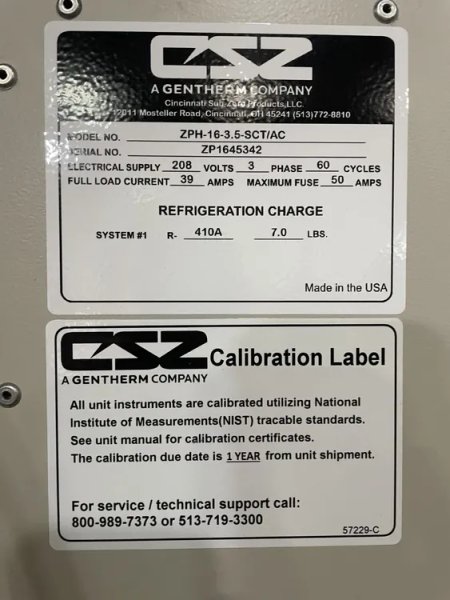 CINCINNATI ZPH-16-3.5-SCT/AC | Environmental Chambers
