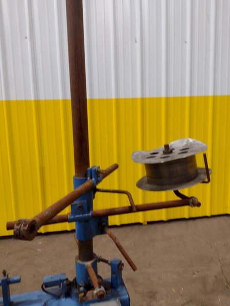 5,500 LBS X 48" AWC (ACCRA-WIRE CONTROLS) MODEL #F-200AF HORIZONTAL PALLET TYPE POWERED DE-COILER REEL: STOCK #19265