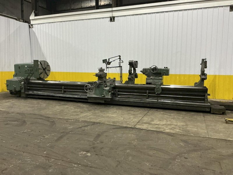 44" X 252" MONARCH MODEL #4025-31X252 HEAVY DUTY ENGINE LATHE: YOBRO #24974