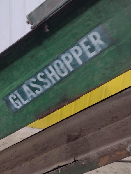 96" CP MFG MODEL #GC-100 "GLASSHOPPER" PORTABLE INCLINED CONVEYOR &amp; GLASS CRUSHER: YOBRO #24416