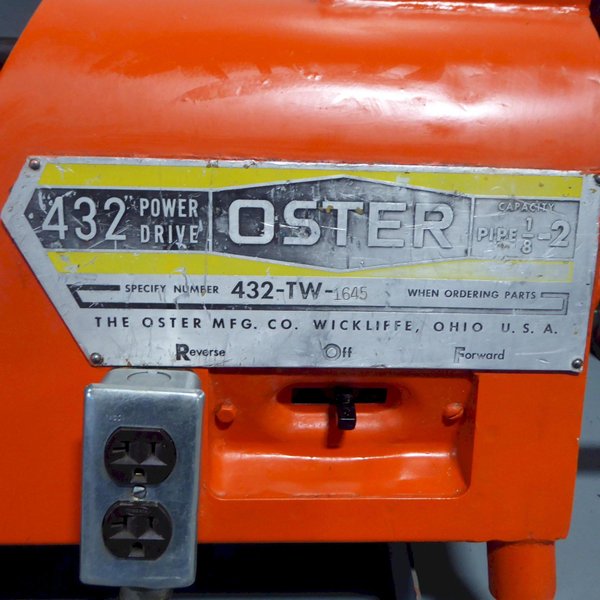 Oster Model 432 Power Drive &amp; Miscellaneous Ridgid Dies &amp; Accessories