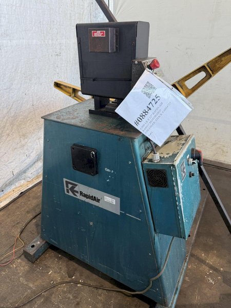 4,000 LB X 12" RAPID-AIR RA4012 MOTORIZED UNCOILER. STOCK # 0884725