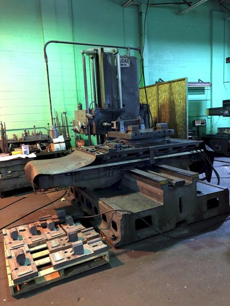 4" LUCAS MODEL #44IB-72 HORIZONTAL BORING MILL: STOCK 18230