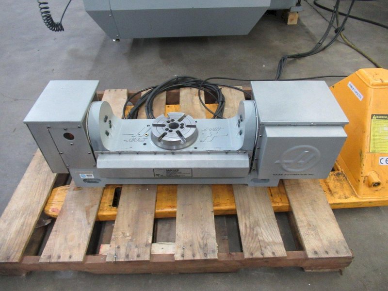 Haas TR-160 2-Axis Programmable Trunnion Table, 6.3" Rotary Platen, Sigma 1  Brushless Drives, Air Brake