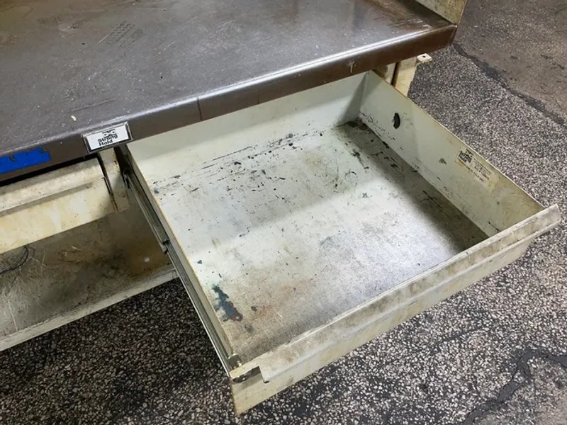 Strong Hold  36” X 60” / 2 Drawers  Workbench  - T6036sg-2db-kl Pale Grey