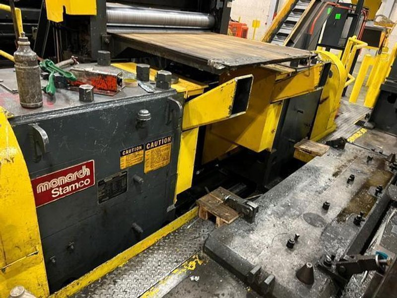 48" x .135" x 30,000# Stamco/Herr Voss Slitting Line with 2 Slitter Heads (14300)