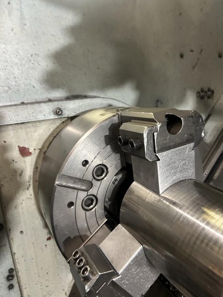 Mazak Slant Turn 50N CNC Lathe, 2006 – Tailstock, Steady Rest