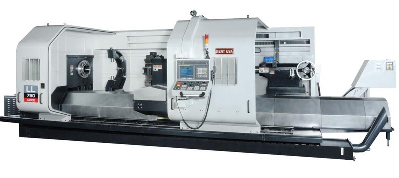 NEW KENT USA MODEL LL-1250 CNC 5 BEDWAY HEAVY DUTY EXTRA LONG TURNING CENTER