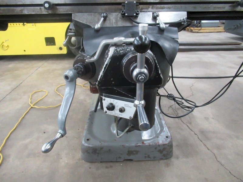 Bridgeport Series I-2HP Vertical Knee Mill, 2-Axis DRO, 9" x 48" Table, X &amp; Y-Axis Power Feeds