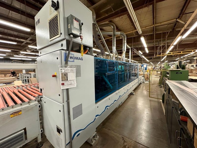 Homag Optimat KAL310 Edgebander, 2007 – Pre-Mill Profile Molding, End Polishing, I-Tooling, Fine Trim