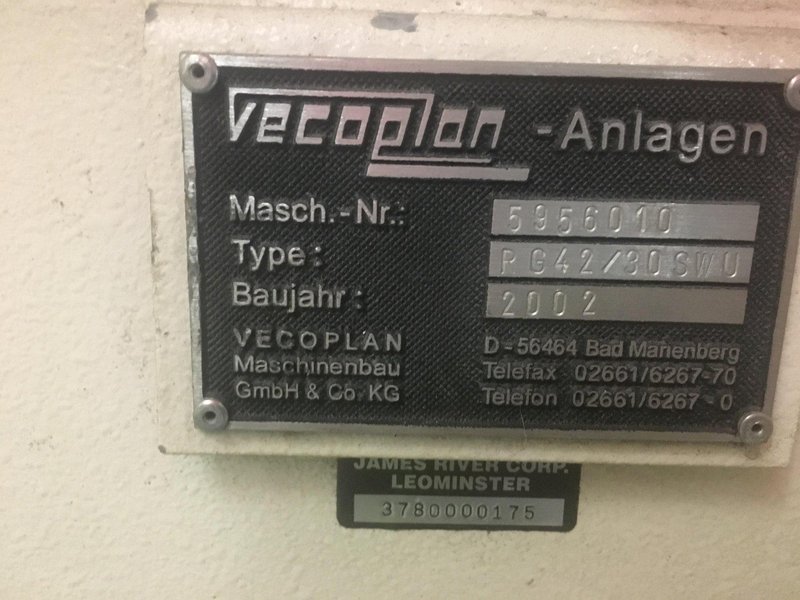 30 HP VECOPLAN MODEL RG42/30SWU SINGLE ROTOR SHREDDING SYSTEM