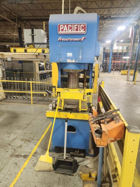 100 TON PACIFIC MODEL #PFII PRESSFORMER HYDRAULIC C FRAME PRESS: YOBRO #26212