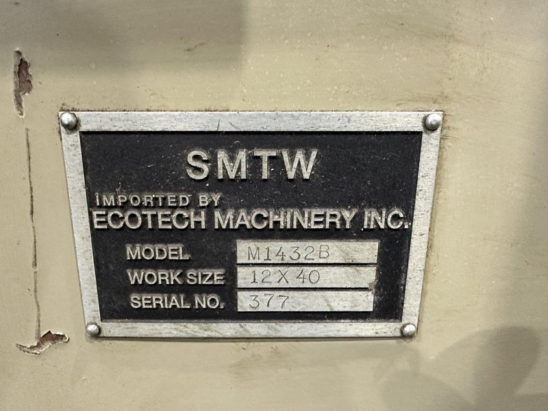 14" X 40" SMTW OD/ID CYLINDRICAL GRINDER: STOCK #77748