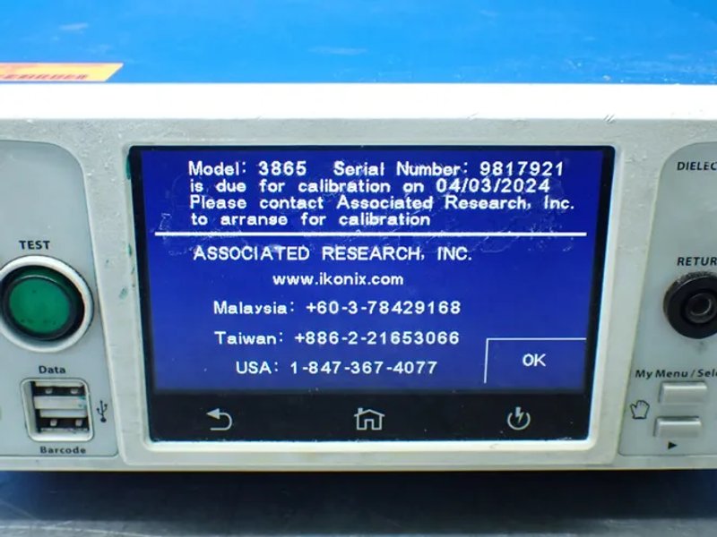 Associated Research Hypot Series Dielectric Withstand Tester.  - 3865