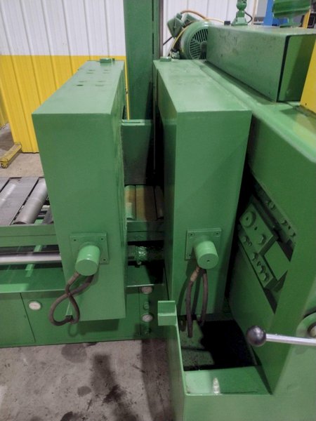 12" X 12" HYD-MECH MODEL #H-12A FULL AUTOMATIC FEED HORIZONTAL BANDSAW PLC 100 CONTROLS: STOCK #22130