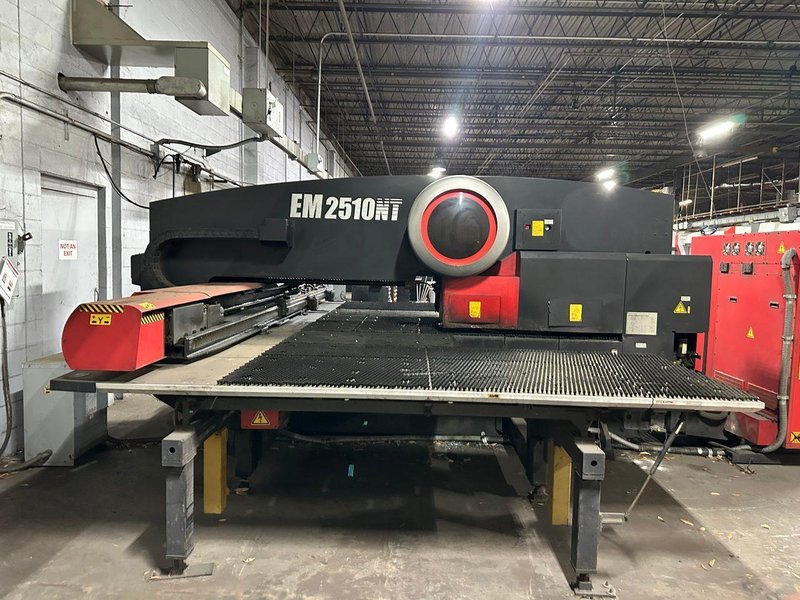 22 Ton Amada EM 2510NT CNC Turret Punch, 2004