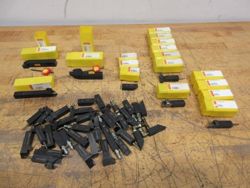 Sandvik Inserted 5/8" &amp; 3/4" Stick Turning Lathe Tools **Many New in Packages**- Auction Item