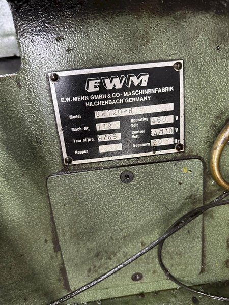 5/8" EW Menn Model GW-120H High Speed Thread Roller