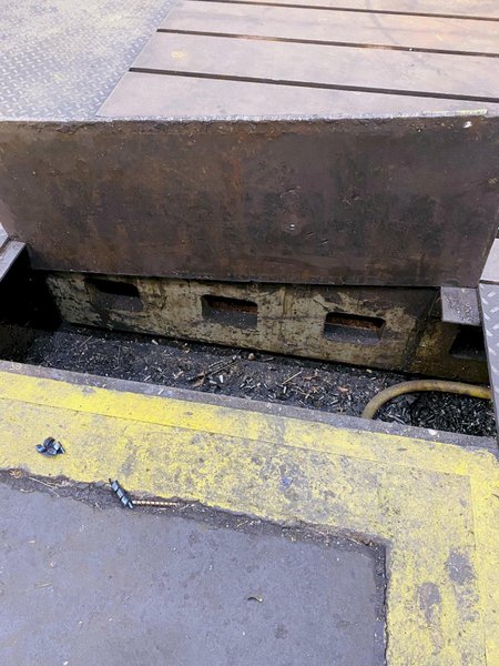 48" X 288" X 14" GIDDINGS &amp; LEWIS T-SLOTTED FLOOR PLATE STOCK #3104