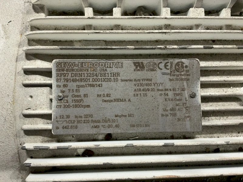 Sew-eurodrive 7.5 Hp Gear Drive