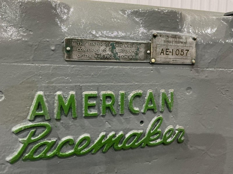 48" X 72" AMERICAN PACEMAKER ENGINE LATHE, 2.25" HOLE: STOCK #16192