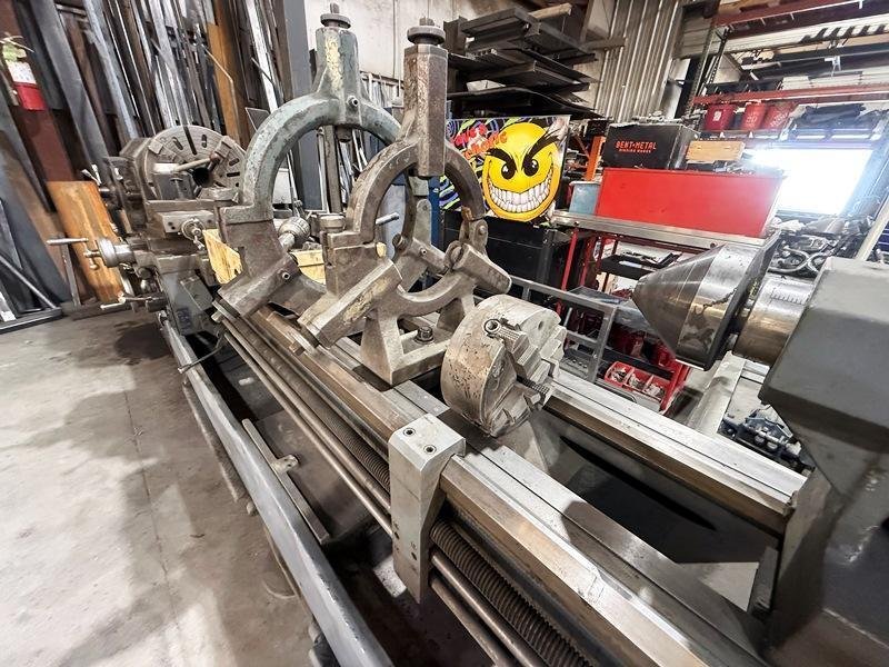 23" X 118" TUDA TUDORMAX GAP BED GEARED HEAD LATHE