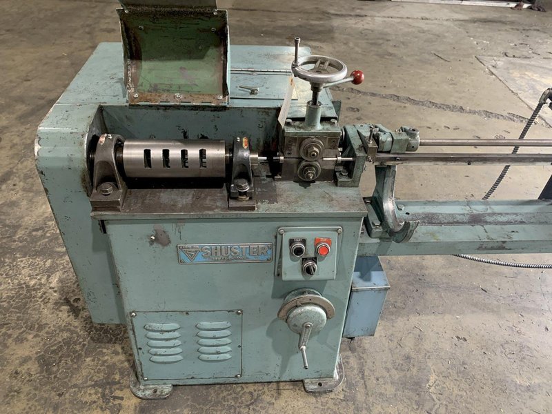 SHUSTER 1V18 WIRE STRAIGHTEN &amp; CUT OFF MACHINE (14629)