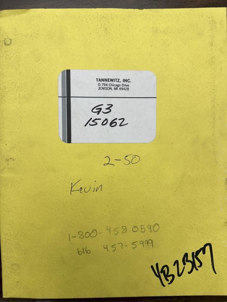 36" TANNEWITZ MODEL #G-3 VERTICAL BAND SAW: STOCK #23157