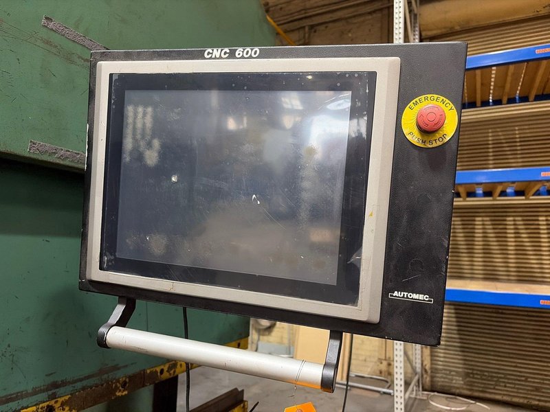 175 TON X 12' PIRANHA ALLSTEEL MODEL PB2-175-12 HYDRAULIC PRESS BRAKE, WITH AUTOMEC 600 CNC CONTROL: YOBRO #26358