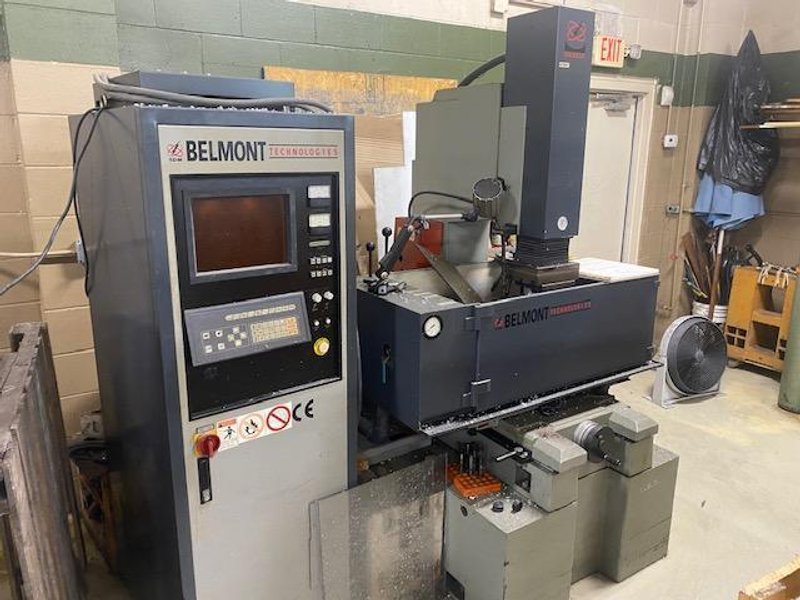 Belmont Maxicut 75 amp EDM Machine, s/n 97FB23604, with System 3R Tooling