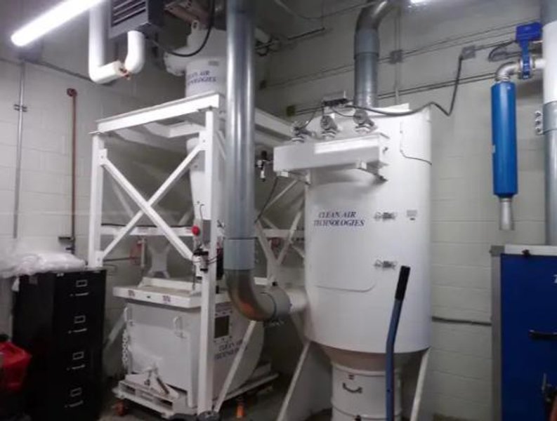 40 HP x 4 STATION CLEAN AIR TECHNOLOGIES / EUROVAC INDUSTRIAL TRANSIT &amp; BUS CENTRAL VACUUM SYSTEM: STOCK #19901