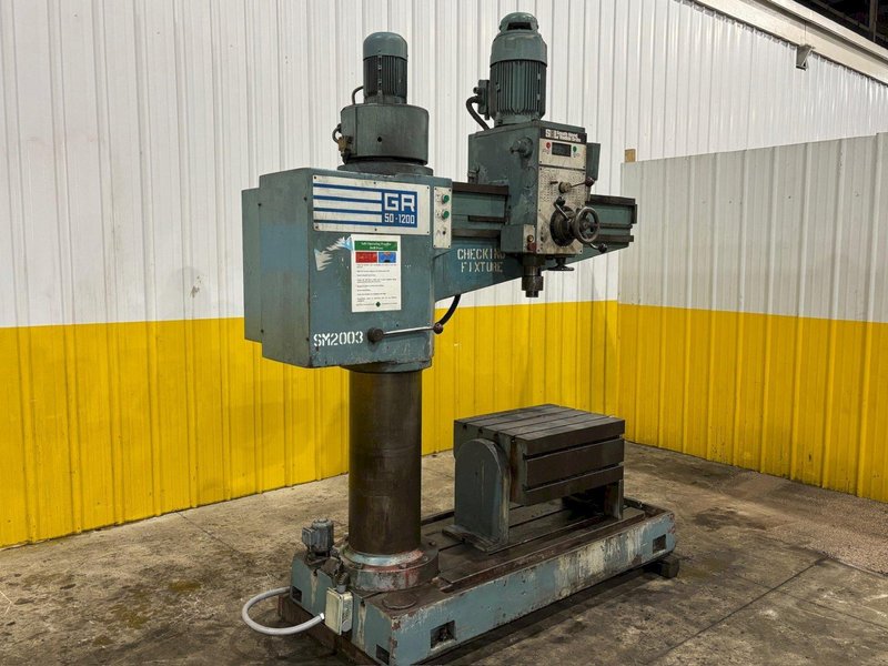 4' x 11" FORADIA SOUTH BEND MODEL #GR50-1200 RADIAL DRILL: YOBRO #24134