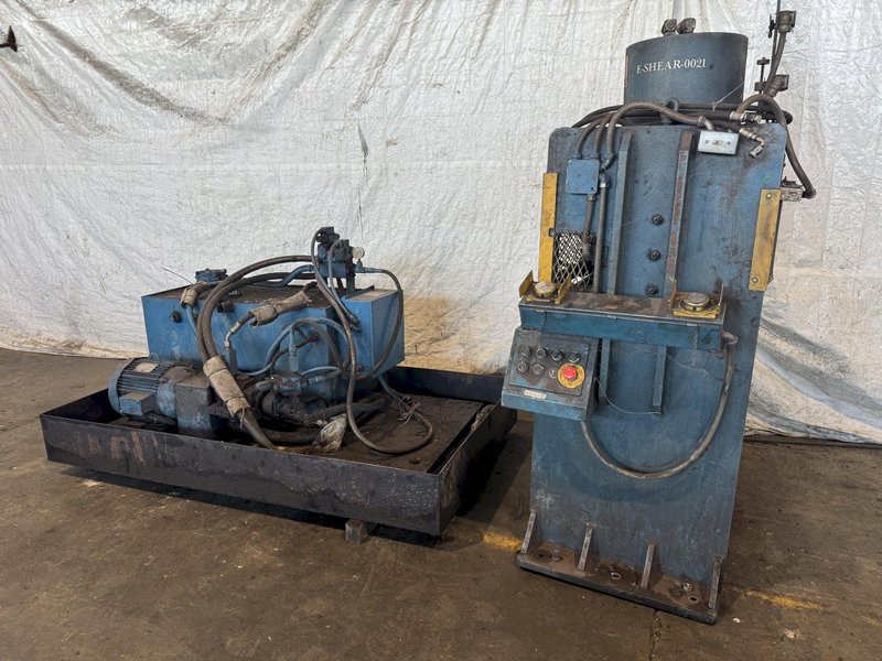 16" X 1" FRANKLIN MANUFACTURING SHEAR/CUT OFF LINE. STOCK # 0665725