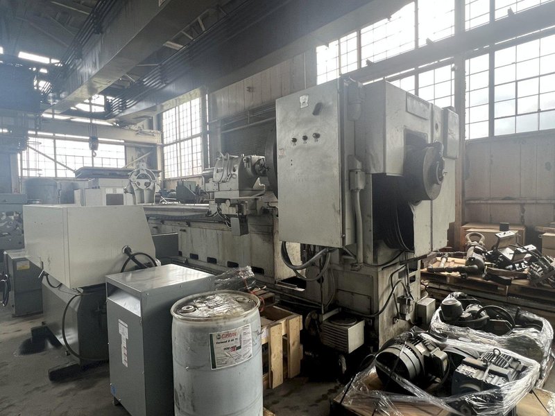 LEBLOND MODEL #4025-36 50"/130" X 230-362" HEAVY DUTY SLIDING BED GAP LATHE .STOCK # 0637323