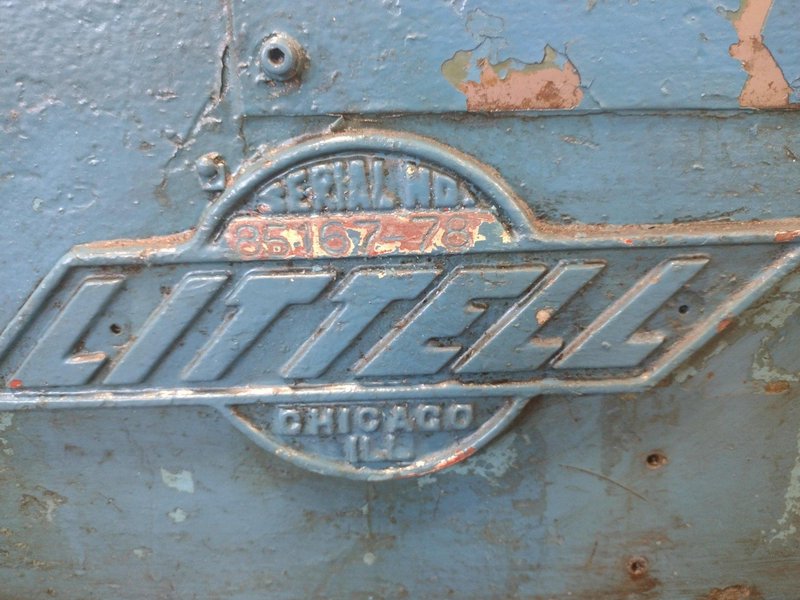 12" x .080" LITTELL MODEL #412-7PDL MOTORIZED STRAIGHTENER: STOCK 15284