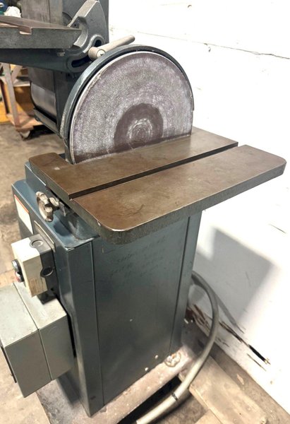 DoAll Model 4208 Belt and Disc Sander, 6" Belt, 12" Disc, Tilt Tables, 1-1/2 HP