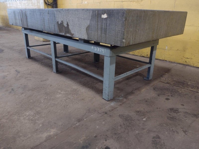 8' X 4' X 10" CHALLENGE PRECISION LAYOUT INSPECTION GRANITE TABLE: STOCK #23791